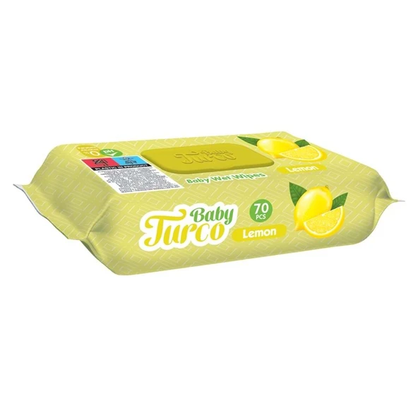 Baby Turco Islak Havlu Mendil 70 Yaprak Limon 9 Lu Set Plastik Kapaklı (630 Yaprak) ürün görseli 1