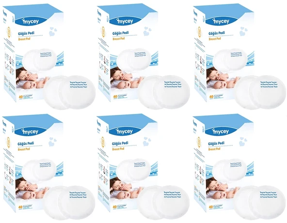 Mycey Göğüs Pedi (40 Lı) 240 Adet (6PK*40)