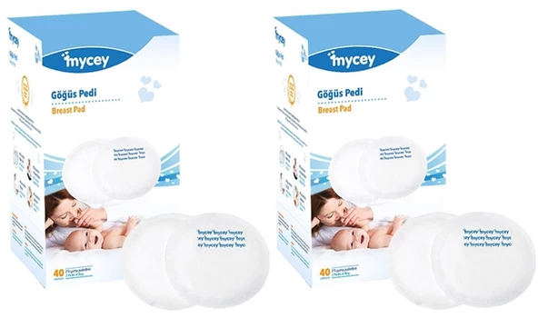 Mycey Göğüs Pedi (40 Lı) 80 Adet (2PK*40)