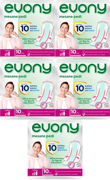 Evony Günlük Mesane Pedi Yoğun 50 Adet (5PK*10)