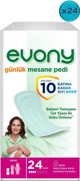 Evony Günlük Mesane Pedi Uzun 576 Adet (24PK*24)