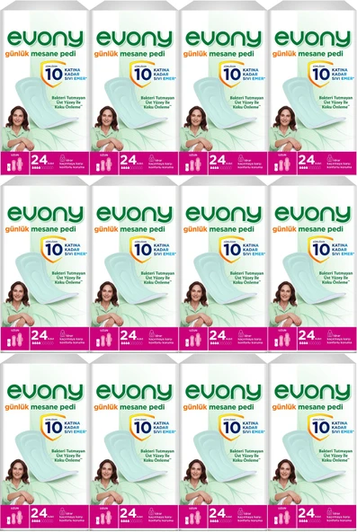 Evony Günlük Mesane Pedi Uzun 288 Adet (12PK*24)