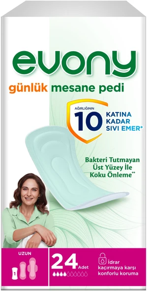 Evony Günlük Mesane Pedi Uzun (İç Adet 24 Lü) Tekli Pk