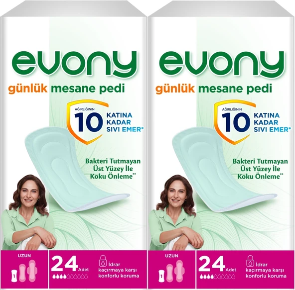 Evony Günlük Mesane Pedi Uzun 48 Adet (2PK*24)
