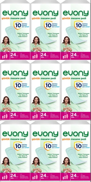 Evony Günlük Mesane Pedi Uzun 216 Adet (9PK*24)
