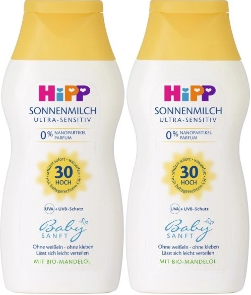 Hipp Babysanft Bebek Güneş Sütü 200Ml (30 Faktör) (2 Li Set)