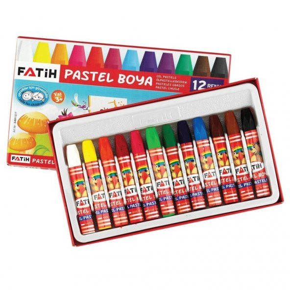 Fatih Pastel Boya Karton Kutu 12 Renk 34012 ürün görseli