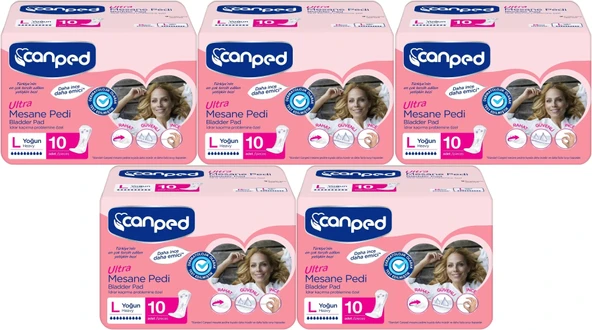 Canped Mesane Pedi Ultra L - Large - Büyük - Yoğun 50 Adet (5PK*10) - 1