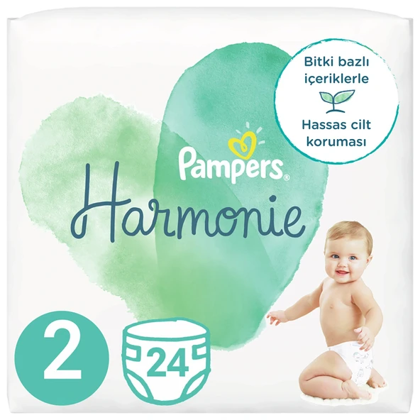 Prima Pampers Harmonie Bebek Bezi Beden:2 (4-8KG) Mini 24 Adet Ekonomik Pk