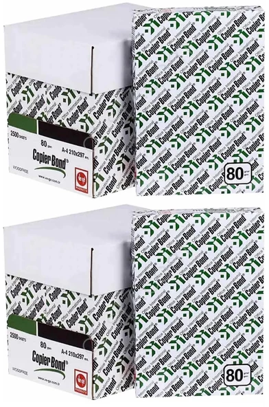 Copier Bond (Ve-Ge) A4 80GR/M2 Fotokopi Kağıdı 5000 Adet (10PK*500)