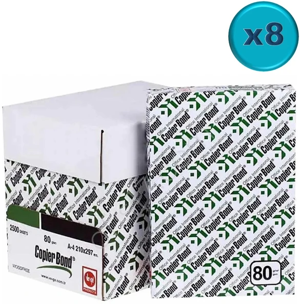 Copier Bond (Ve-Ge) A4 80GR/M2 Fotokopi Kağıdı 20000 Adet (40PK*500) - Resim 3