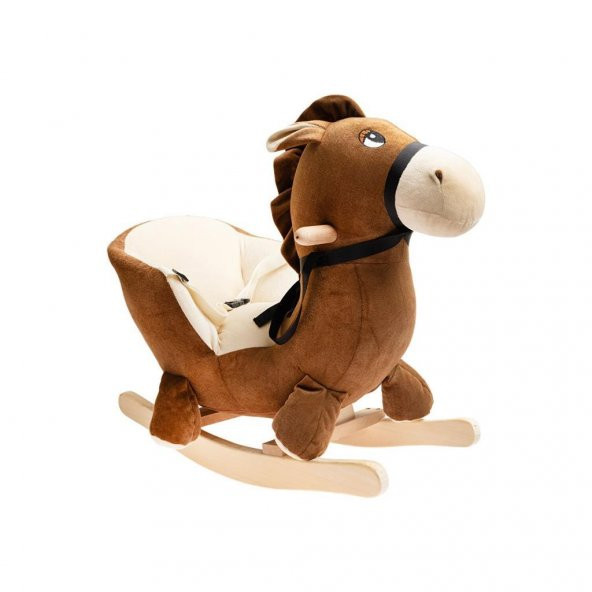 Baby Toys Sallanan Peluş At BYT-1608, Oturulabilen Sallanan Peluş At