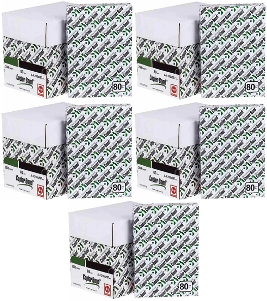 Copier Bond (Ve-Ge) A4 80GR/M2 Fotokopi Kağıdı 12500 Adet (25PK*500)