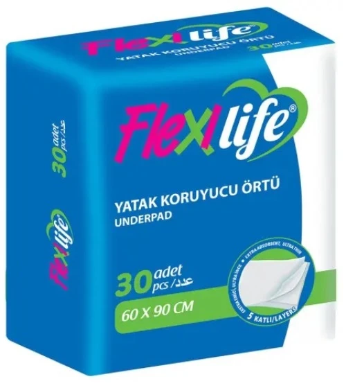 Flexi Life Hasta Alt Açma Yatak Koruyucu Örtü 60*90CM (İç Adet 30 Adet) Klasik