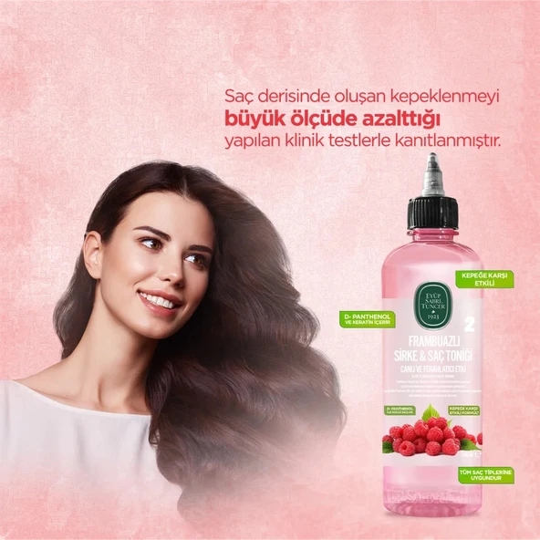 Eyüp Sabri Tuncer Saç Toniği 500ML Frambuazlı Sirkeli (5 Li Set) - 3