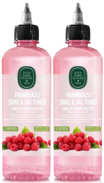 Eyüp Sabri Tuncer Saç Toniği 500ML Frambuazlı Sirkeli (2 Li Set)