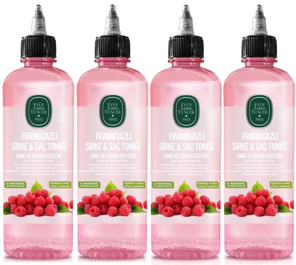 Eyüp Sabri Tuncer Saç Toniği 500ML Frambuazlı Sirkeli (4 Lü Set)