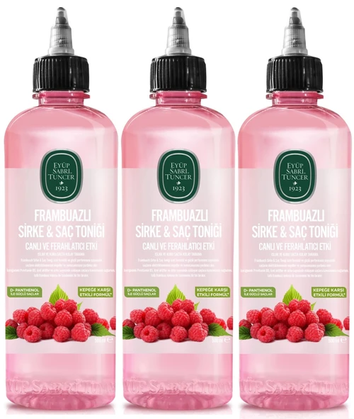 Eyüp Sabri Tuncer Saç Toniği 500ML Frambuazlı Sirkeli (3 Lü Set)