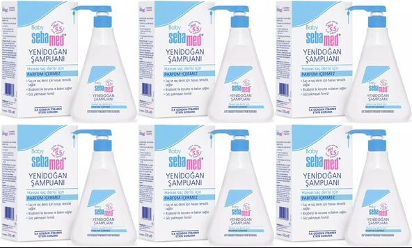 Sebamed Bebek Şampuanı 500ML Pompalı (Yenidoğanlar İçin) (6 Lı Set) ürün görseli 1