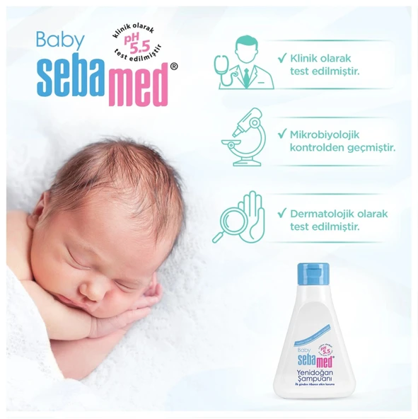 Sebamed Bebek Şampuanı 500ML Pompalı (Yenidoğanlar İçin) (4 Lü Set) - Resim 2