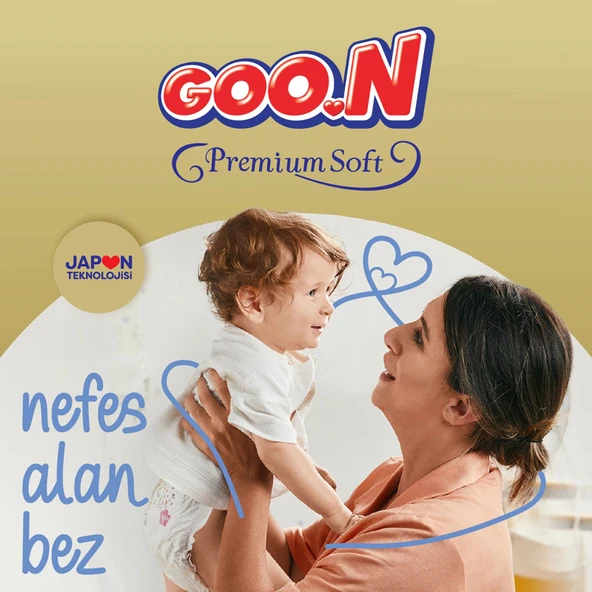 Goon Premium Soft Bebek Bezi Beden:2 (4-8Kg) Mini 184 Adet Jumbo Aylık Pk - 4