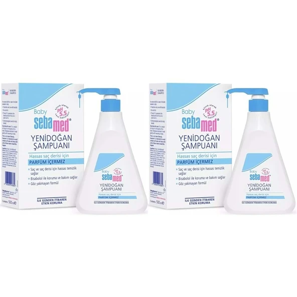Sebamed Bebek Şampuanı 500ML Pompalı (Yenidoğanlar İçin) (2 Li Set) ürün görseli 1
