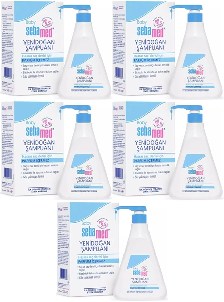 Sebamed Bebek Şampuanı 500ML Pompalı (Yenidoğanlar İçin) (5 Li Set) ürün görseli