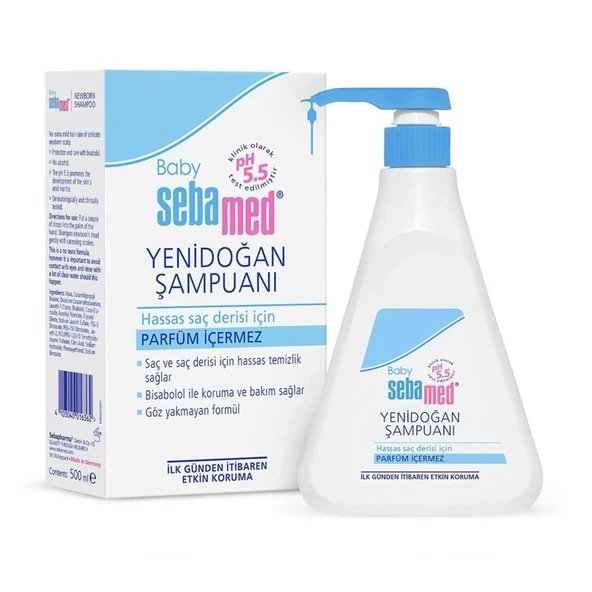 Sebamed Bebek Şampuanı 500ML Pompalı (Yenidoğanlar İçin) ürün görseli 1