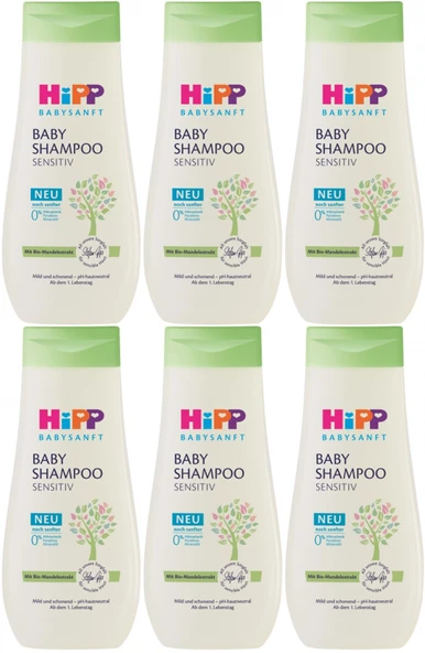 Hipp Babysanft Bebek Şampuanı (Baby Shanmpoo) Sensıtıv 200ML (6 Lı Set) ürün görseli 1