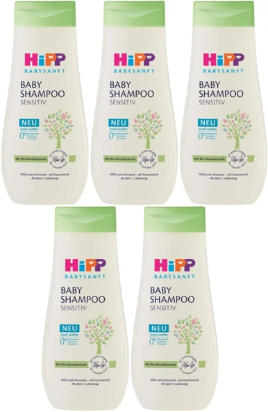 Hipp Babysanft Bebek Şampuanı (Baby Shanmpoo) Sensıtıv 200ML (5 Li Set) - 1