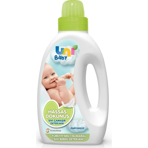 Uni Baby Çamaşır Deterjanı Sensitive 1500ML Hassas Dokunuş (Yeşil)