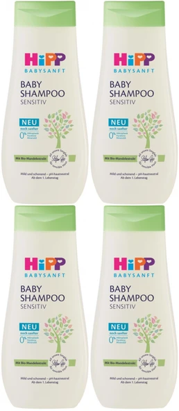 Hipp Babysanft Bebek Şampuanı (Baby Shanmpoo) Sensıtıv 200ML (4 Lü Set) - 1