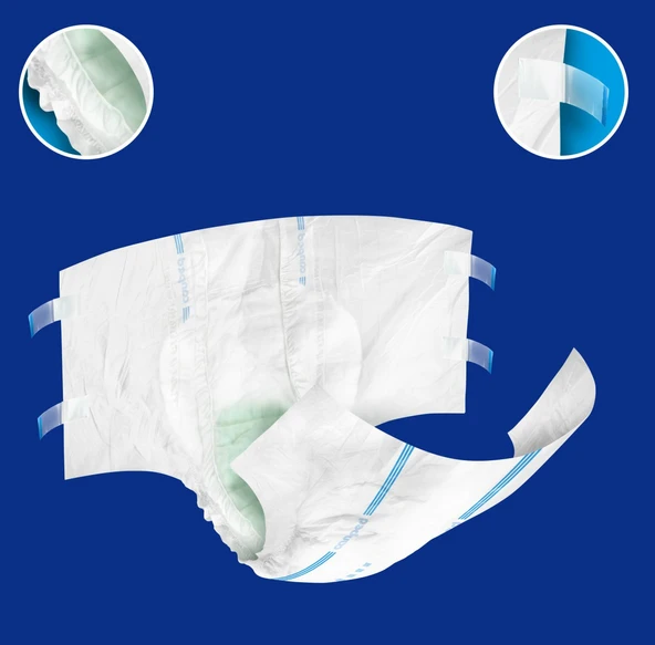 Canped Hasta Bezi Yetişkin Bel Bantlı Polietilen L - Büyük Boy 240 Adet - Resim 3