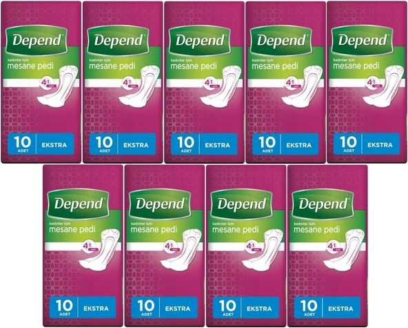 Depend Mesane Pedi Kadın Ekstra 90 Adet