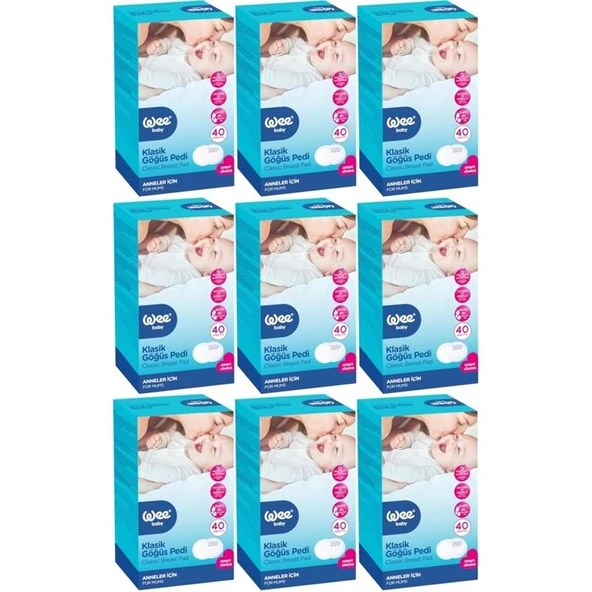 Wee Baby Klasik Göğüs Pedi (40 Lı) 360 Adet (9Pk*40) - Resim 1