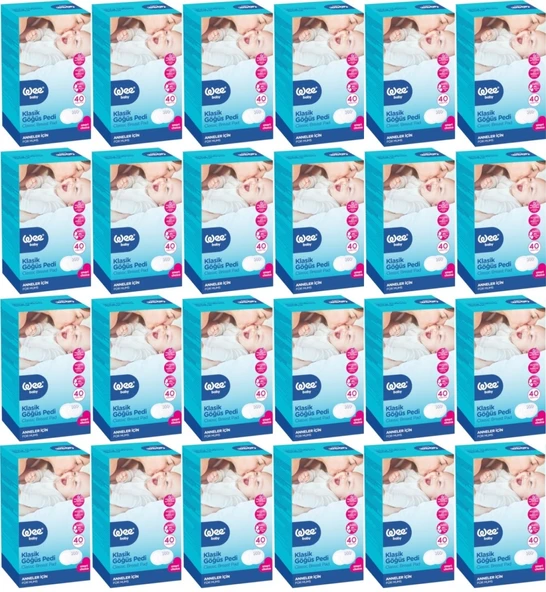 Wee Baby Klasik Göğüs Pedi (40 Lı) 960 Adet (24Pk*40)