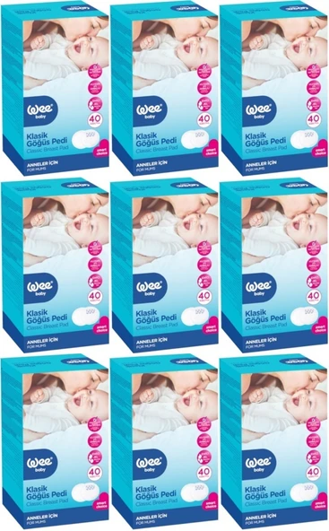 Wee Baby Klasik Göğüs Pedi (40 Lı) 360 Adet (9Pk*40) - 2