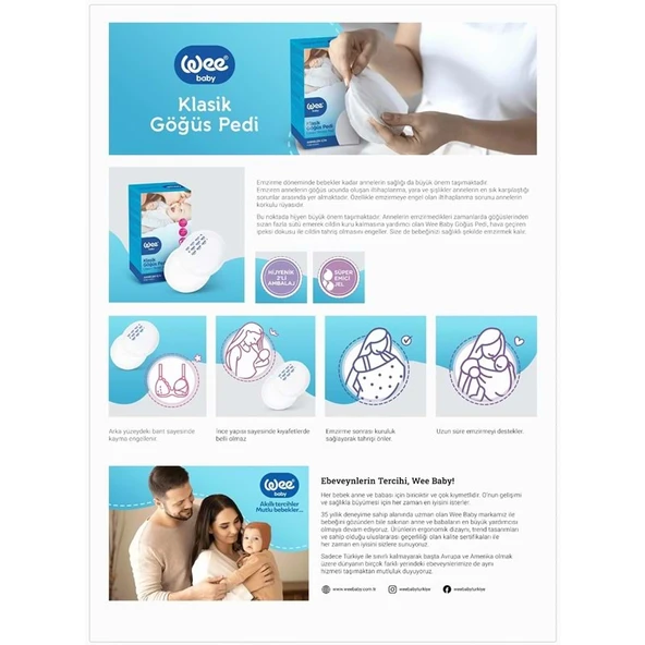 Wee Baby Klasik Göğüs Pedi (40 Lı) 360 Adet (9Pk*40) - Resim 5