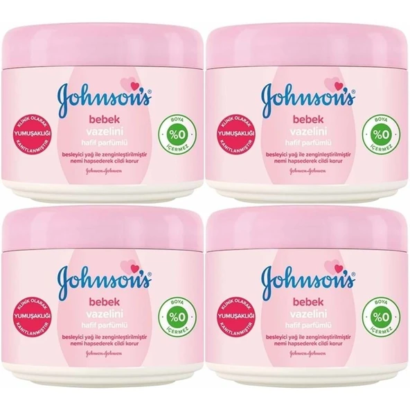 Johnsons Baby Bebek Vazelini Hafif Parfümlü 100ML (4 lü Set) ürün görseli 1