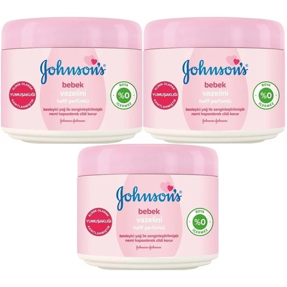 Johnsons Baby Bebek Vazelini Hafif Parfümlü 100ML (3 lü Set) ürün görseli 1