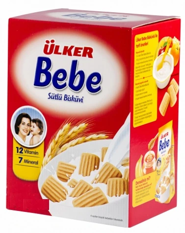 Ülker Bebe Bisküvisi 800Gr 12 Vitaminli Kutu 5 Li Set - 2
