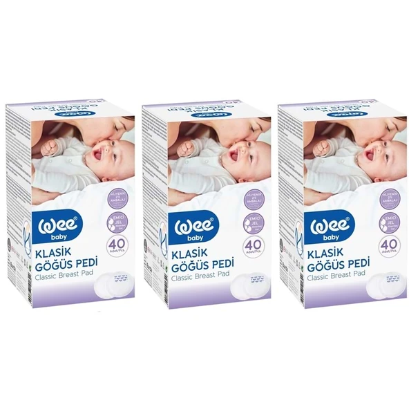 Wee Baby Klasik Göğüs Pedi (40 Lı) 120 Adet (3Pk*40) ürün görseli 1
