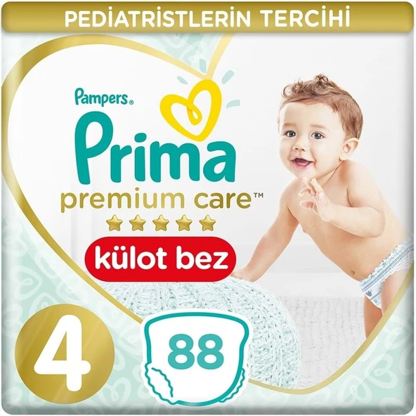 Prima Premium Care Külot Bebek Bezi Beden:4 (9-15Kg) 88 Adet Süper Ekonomik Pk ürün görseli