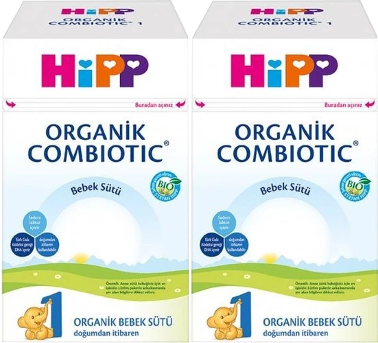 Hipp Organik Combiotic Bebek Sütü 800GR No:1 (0-6 Ay) (2 Li Set) ürün görseli 1