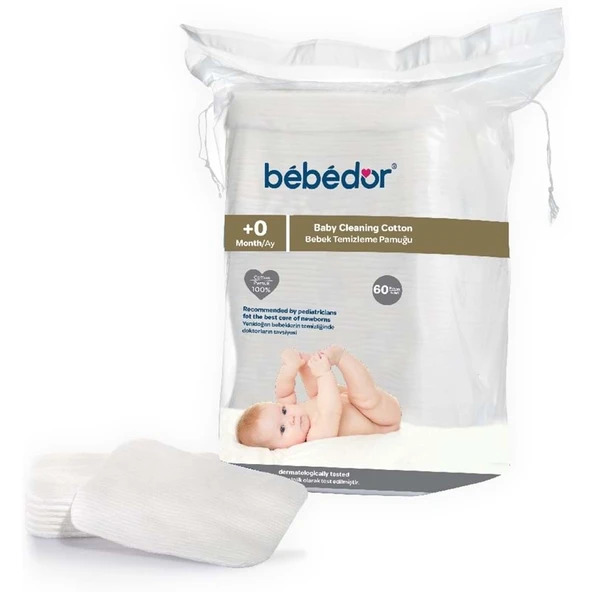 Bebedor Bebek Temizleme Pamuğu 360 Adet (6Pk*60) - Resim 3