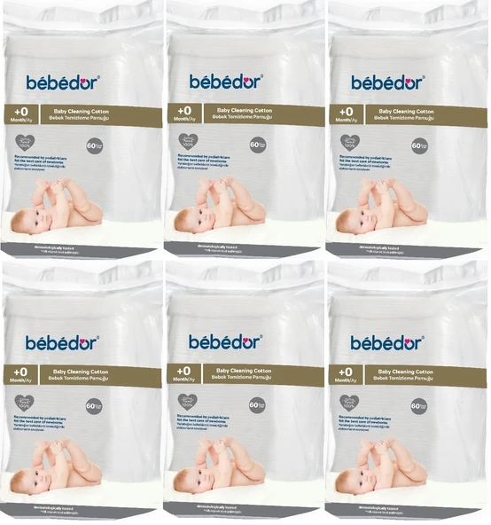 Bebedor Bebek Temizleme Pamuğu 360 Adet (6Pk*60)