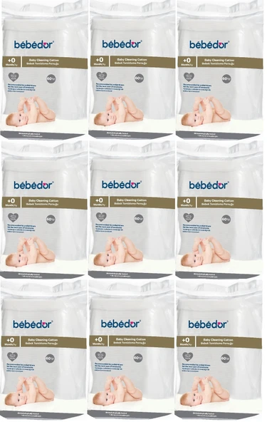 Bebedor Bebek Temizleme Pamuğu 540 Adet (9Pk*60)