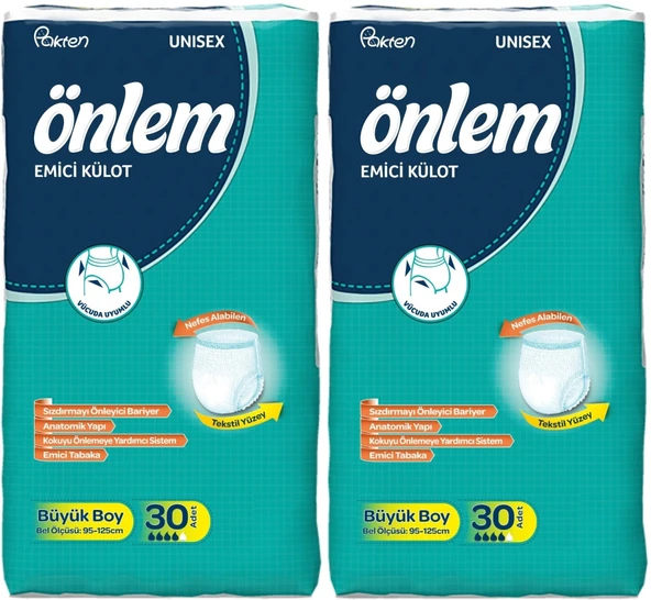 Önlem Emici Külot Hasta Bezi Large Büyük 60 Adet