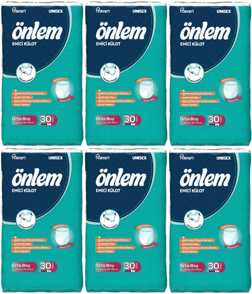 Önlem Emici Külot Hasta Bezi Medium Orta 180 Adet