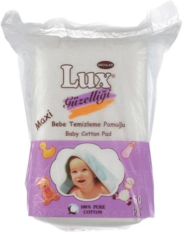 Lüx Bebek Temizleme Pamuğu 60 Adet Tekli Pk